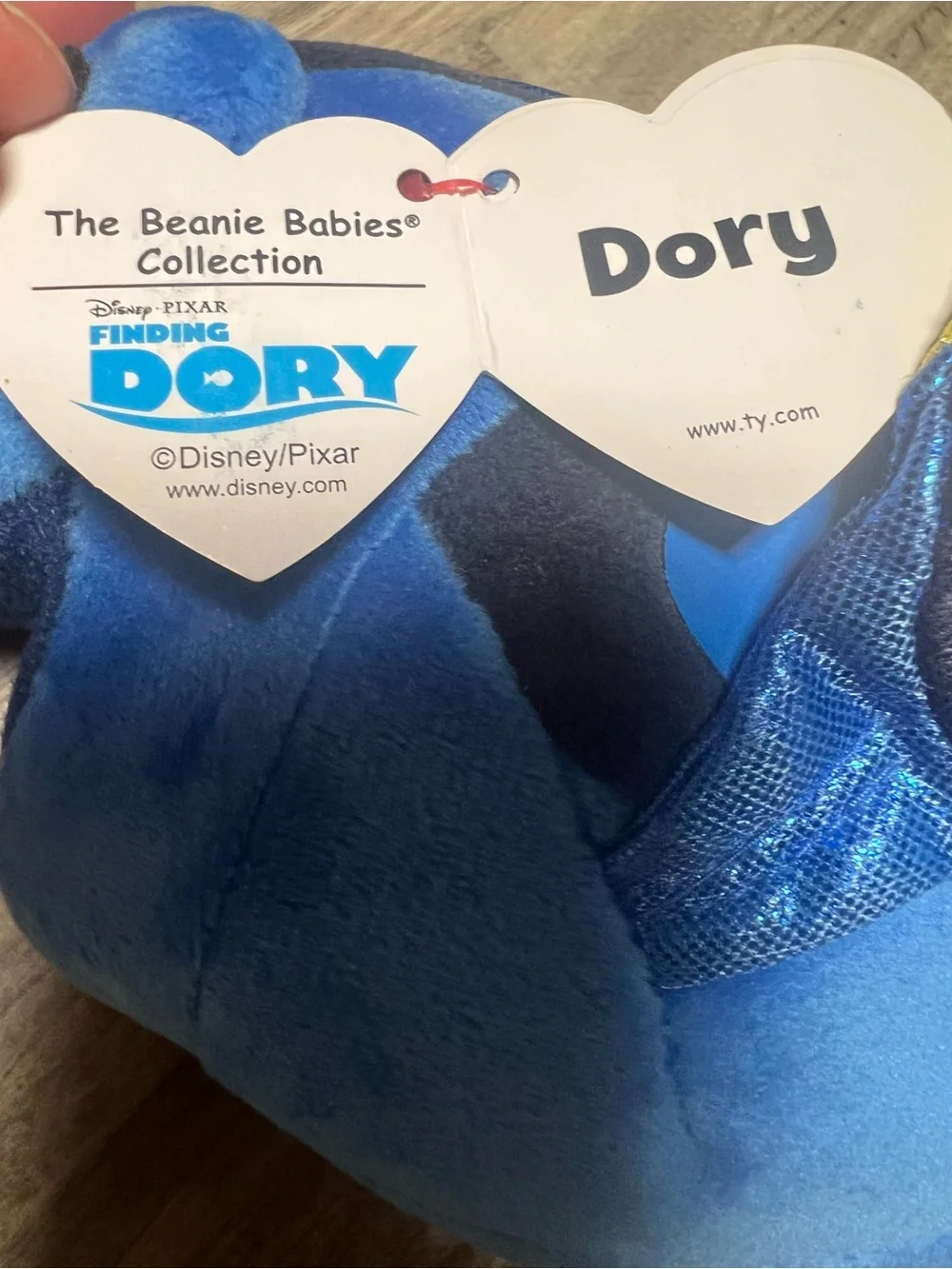 Ty Sparkle Dory Beanie Baby Disney Pixar 2016 Movie Plush Toy